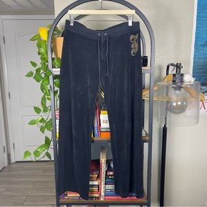 Juicy Couture Vintage Terry Cloth Track Pants Size Medium Y2K Paris Hilton Kim